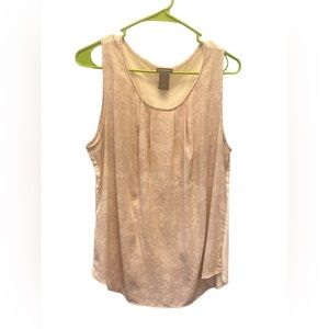 Ann Taylor Sleeveless Shell Blouse size Large